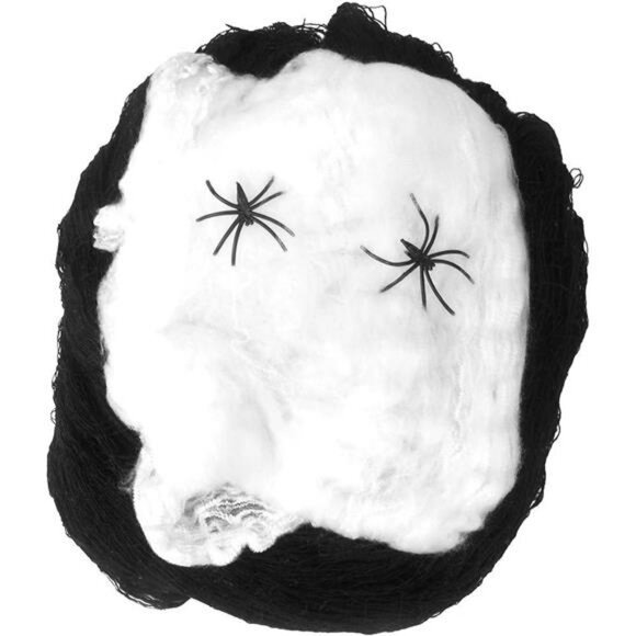 Set of 2 Black Creepy Scary Gauze Cloth Doorways for Walls Entryways 30"x84" - Picture 4 of 6